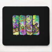 Retro Mardi Gras Lilie King Cake Louisiana Mousepad (Vorne)