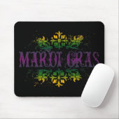 Retro Mardi Gras Mousepad (Mit Mouse)