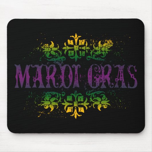 Retro Mardi Gras Mousepad (Vorne)