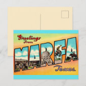 Retro Marfa Texas Gruß Postkarte (Vorne/Hinten)