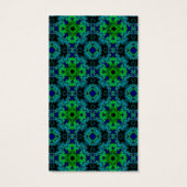Retro Margeriten in grün blau schwarz (Rückseite)
