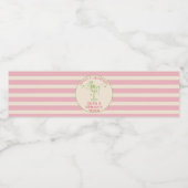 Retro Margs & Matrimony Bachelorette Gefallen Wasserflaschenetikett (Einzelnes Label)