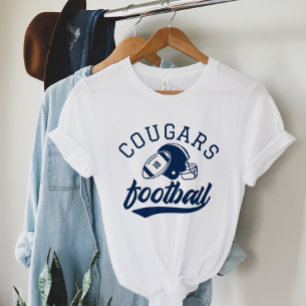 Retro-Marine-Fußball-Team-Mama Weiß Tri-Blend Shirt