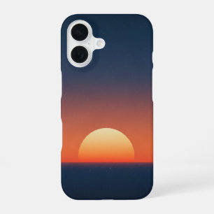 Retro Marine Horizont iPhone 16 Hülle