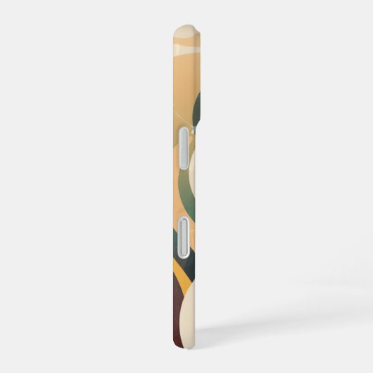 Retro Marine Plants iPhone 16 Hülle (Rechte Seite)