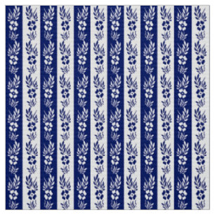 Retro Marinemit blumenmuster Stoff