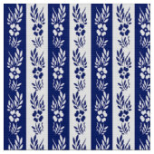 Retro Marinemit blumenmuster Stoff (Nahaufnahme)