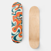 Retro-Marmor-60er Skateboard (Vorderseite)
