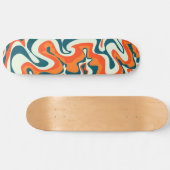 Retro-Marmor-60er Skateboard (Horizontal)