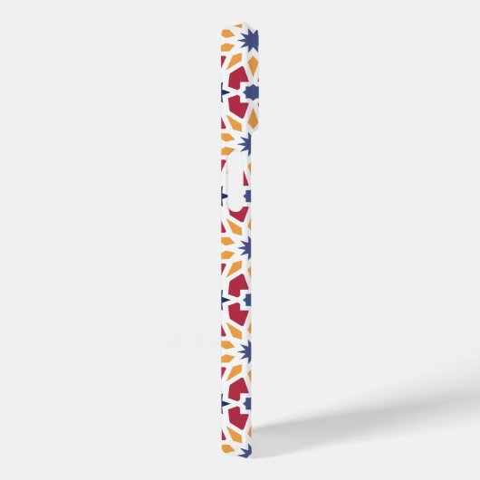 Retro marokkanisches Zellije Muster mit Namen Case-Mate iPhone Hülle (Rückseite / Rechts)