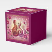 Retro Maroon Cat - Geschenkschachtel (Vorderseite)