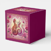 Retro Maroon Cat - Geschenkschachtel (Rückseite)