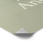 Retro Marquee Letter A Personalisiert Poster (Ecke)