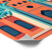 Retro Marrakech Landschaft Parco Tassino Poster (Ecke)