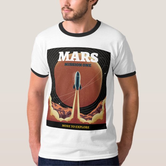 Retro-Mars-Expedition T - Shirt (Vorderseite)