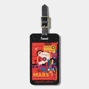 Retro Mars Historic Sites Weltraumtourismus Gepäckanhänger
