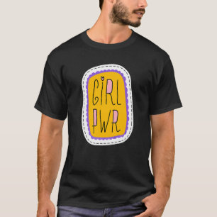 Retro-Marsch für Frauenrechte mit Girl Power T-Shirt