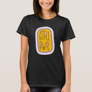 Retro-Marsch für Frauenrechte mit Girl Power T-Shirt