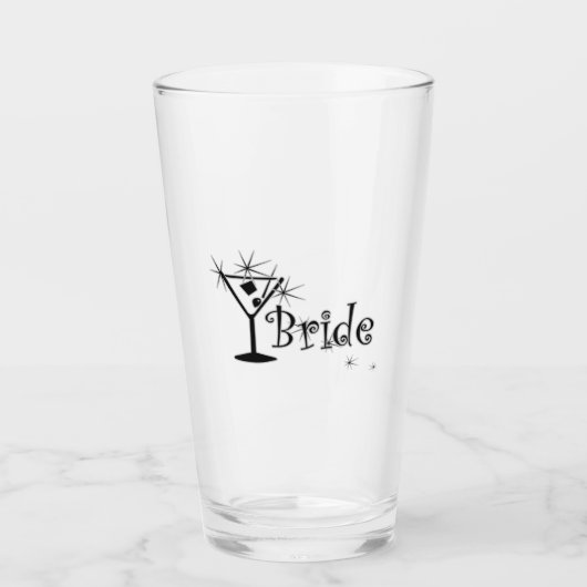 Retro Martini - Bride Glas (Vorderseite)