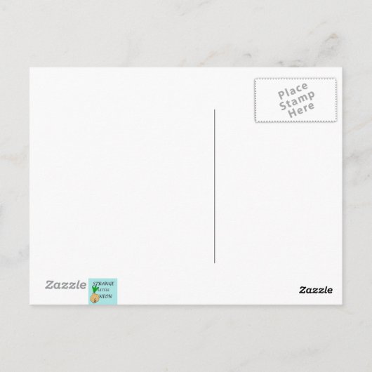 Retro Martini Couple Postkarte (Rückseite)