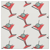 Retro Martini-Glas Stoff (Muster)
