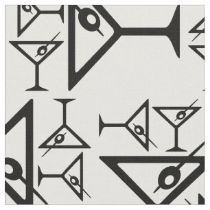 Retro Martini-Gläser Schwarz & Weiß Martini-Getr Stoff