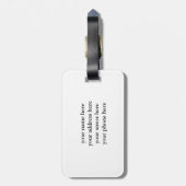 Retro Martini Glass Gepäckanhänger (Rückseite vertikal)