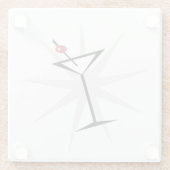 Retro Martini Glasuntersetzer (Rückseite)