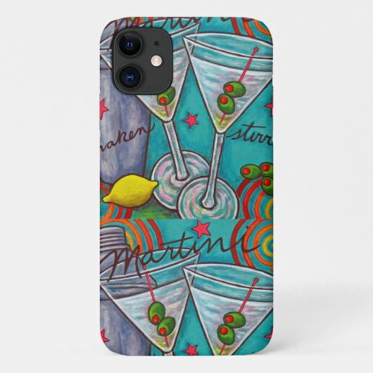 Retro Martini-iPhone-Fall Case-Mate iPhone Hülle (Rückseite)