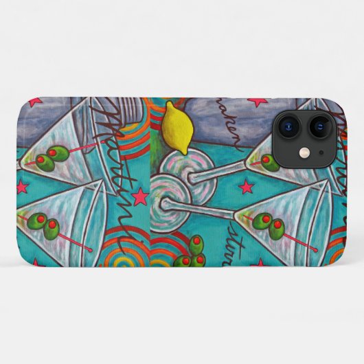 Retro Martini-iPhone-Fall Case-Mate iPhone Hülle (Rückseite (Horizontal))