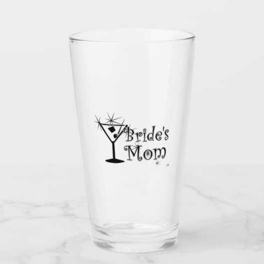 Retro Martini - Mama von Bride Glas (Vorderseite)