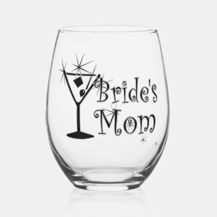 Retro Martini - Mama von Bride Weinglas Ohne Stiel
