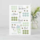 Retro Martini Mitte des Jahrhunderts modern (Stehend Vorderseite)