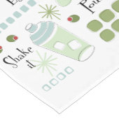 Retro Martini-Mitte des Jahrhunderts modern Kurzer Tischläufer (Ecke)