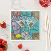 Retro Martini Paper Napkins Serviette (Beispiel)
