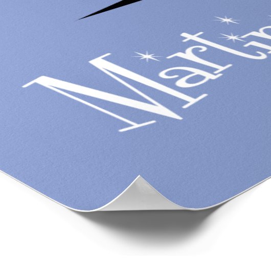 Retro Martini Poster (Ecke)