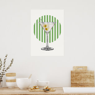 Retro Martini Poster