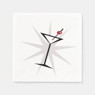 Retro Martini Serviette