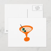 Retro Martini Time Postkarte (Vorne/Hinten)