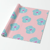 Retro Martini Wrapping Paper Geschenkpapier (Ungerollt)