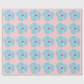Retro Martini Wrapping Paper Geschenkpapier (Flach)