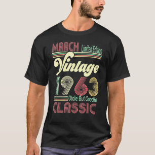 Retro März 1963 Vintag Oldie but Goodie 58. Bir T-Shirt