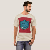 Retro-Maske Bleib Cool Design T-Shirt (Vorne ganz)