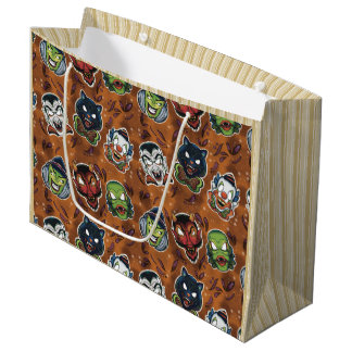 Retro-Masken - Kürbis Große Geschenktüte