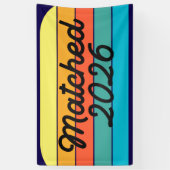 Retro Match Day 2026 Celebration Residency Banner (Vertikal)