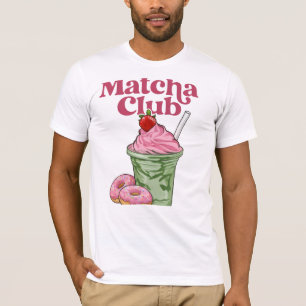 Retro-Matcha-Club-Ästhetik-T-Shirt - Cute Vintage T-Shirt