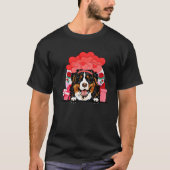 Retro Matching Valentine Day Heart Hund Lover T-Shirt (Vorderseite)