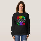 Retro Math Formula 100 Days Of School Shirt Math T (Vorne ganz)