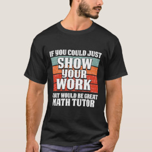 Retro Mathe Teacher Great School Educator Vintag m T-Shirt