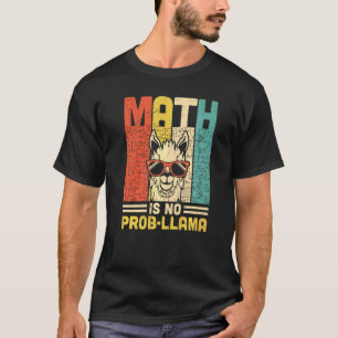 Retro-Mathematik ist kein Problem Lama Vintage-Ma T-Shirt